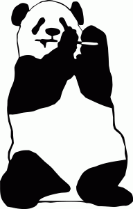 Naklejka na ścianę Panda 66