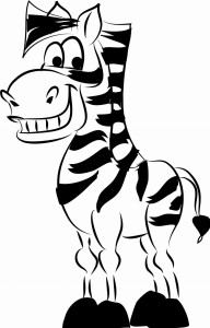 #Naklejka na ścianę dla dzieci Zebra 19