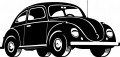 Naklejka ścienna retro samochód – ozdoba dla miłośnika klasyki motoryzacji