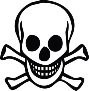 #Naklejka na samochód Czaszka 9