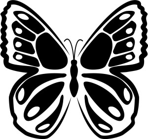 Naklejka ścienna Motyl 38