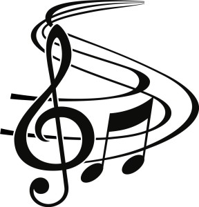 #Naklejka ścienna Klucz wiolinowy 10