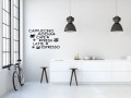 Typograficzna dekoracja ścienna z motywem kawy – idealna do kuchni i kawiarni