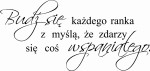 Naklejka na ścianę do sypialni Tekst 107