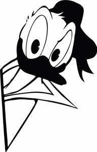 #Naklejka ścienna dla dzieci Kaczor Donald 126