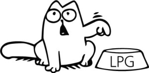 #Naklejka na auto Kot LPG 77