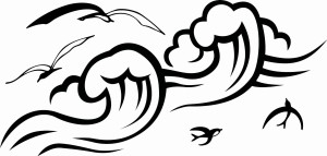 #Naklejka ścienna Fala 7