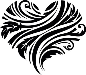 #Naklejka ścienna Serce 34