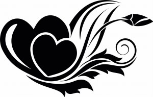 #Naklejka ścienna Serce 1