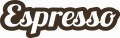 Ozdobna naklejka ścienna z napisem espresso do kuchennej strefy kawowej