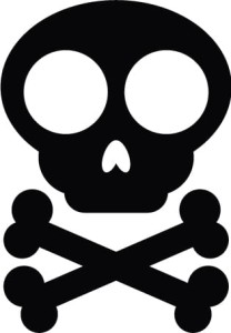 #Naklejka na auto Czaszka 10