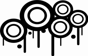 #Naklejka ścienna Nowoczesne  Koła 23