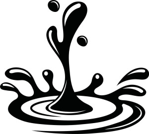 Naklejka na ścianę Plusk wody 44