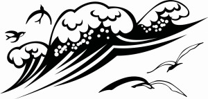 #Naklejka ścienna Fala 6