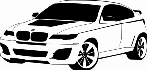 Naklejka ścienna BMW 14