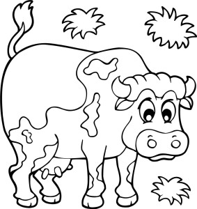 #Naklejka ścienna dla dzieci Krowa 63