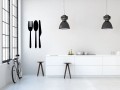 Naklejka ścienna z motywem sztućców – ozdoba do jadalni lub restauracji