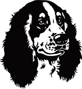 #Naklejka na ścianę Pies 62