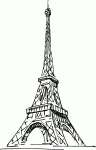 #Naklejka ścienna Wieża Eiffla 5