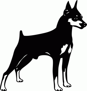 #Naklejka na ścianę Pies 51