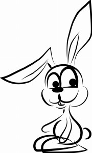 #Naklejka na ścianę dla dzieci Zając 14