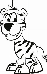 #Naklejka na ścianę dla dzieci Tygrys 24