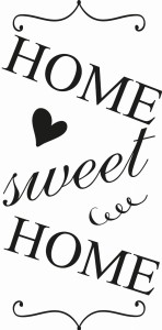#Napis na ścianę Home sweet home 52