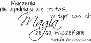#Naklejka na ścianę Tekst 143