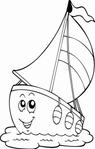 #Naklejka ścienna dla dzieci Statek 55