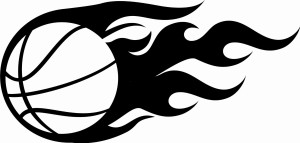 #Naklejka ścienna Piłka do koszykówki 43