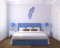 Naklejka ścienna pióro w stylu boho – elegancka i subtelna dekoracja