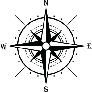 #Naklejka ścienna Róża wiatrów 59