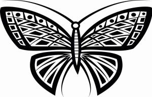 Naklejka na ścianę Motyl 5