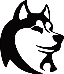 #Naklejka na ścianę Husky 58