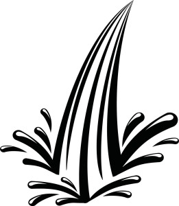 Naklejka ścienna Plusk wody 51