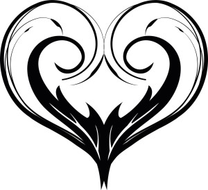 #Naklejka na ścianę Serce 33