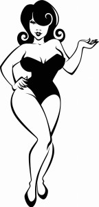 Naklejka na ścianę Pin-up Girl 29