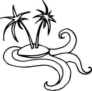 #Naklejka na ścianę Palmy 66