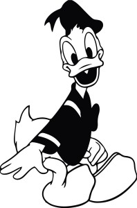 #Naklejka ścienna dla dzieci Kaczor Donald 122