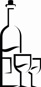 Naklejka na ścianę wino 30