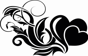 #Naklejka ścienna do sypialni Serce 2