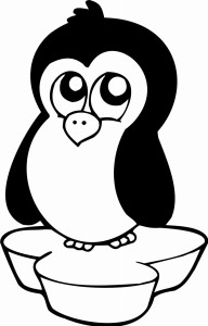 #Naklejka ścienna dla dzieci Pingwinek 71