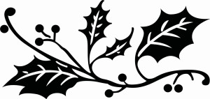 #Naklejka na ścianę Ostrokrzew 86