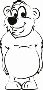 #Naklejka ścienna dla dzieci Niedźwiadek 20 