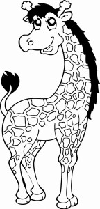 #Naklejka ścienna dla dzieci Żyrafa 73