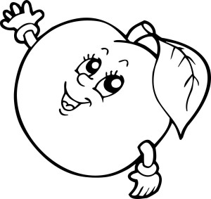 #Naklejka na ścianę dla dzieci Jabłko 87