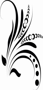 #Naklejka na ścianę Ornament 8