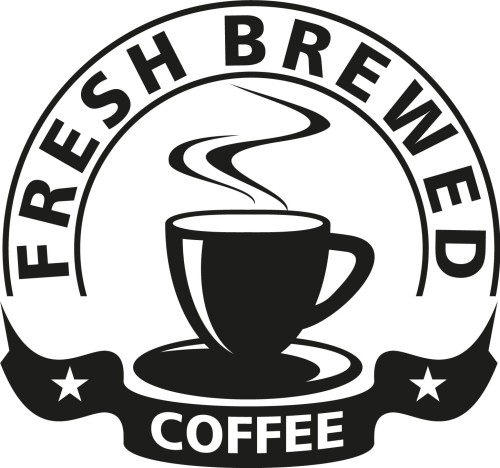 Naklejka ścienna Fresh Brewed Coffee