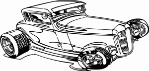 Naklejka na ścianę Hot Rod 77