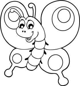 #Naklejka na ścianę dla dzieci Motyl 59